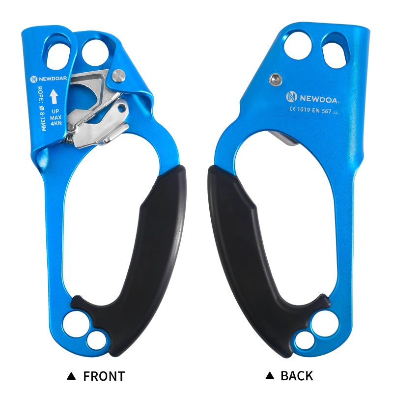 NewDoar Right Hand Ascender Rock Climbing Tree Arborist Rappelling Gear Equipment CE Certified Rope Clamp for 8~13MM Rope(Right Hand) - Image 4