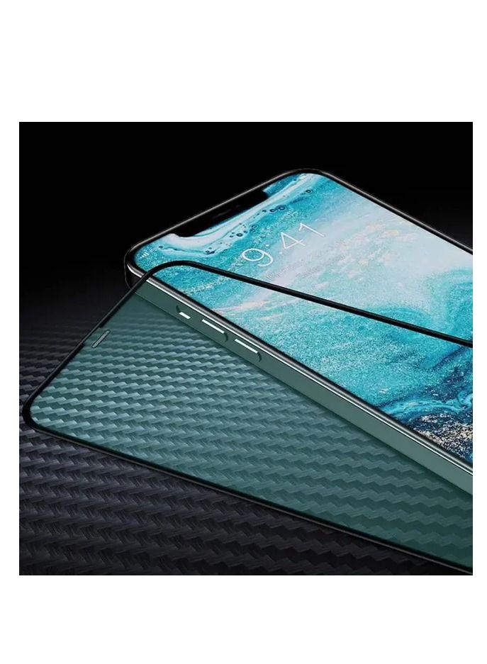 ديفيا فان سيريز شاشة زجاجية كاملة مقاومة للكهرباء الساكنة لهاتف آيفون 14 برو ماكس (6.7 بوصة) - أسود - Image 3