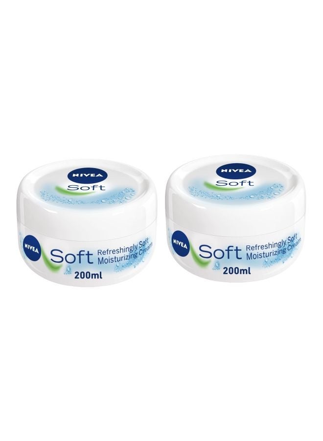 Pack Of 2 Soft Moisturizing Cream 2x200ml