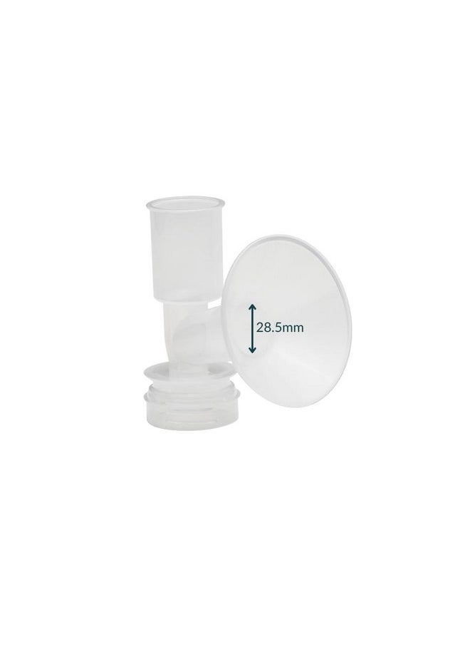 Ameda Ameda CustomFit Breast Pump Flange | 28.5mm | Medium | Ameda Pump Parts | Works with HygieniKit and MYA Joy, MYA Joy Plus and Pearl Breast Pumps | 1 Count | BPA and DEHP Free  - Image 1