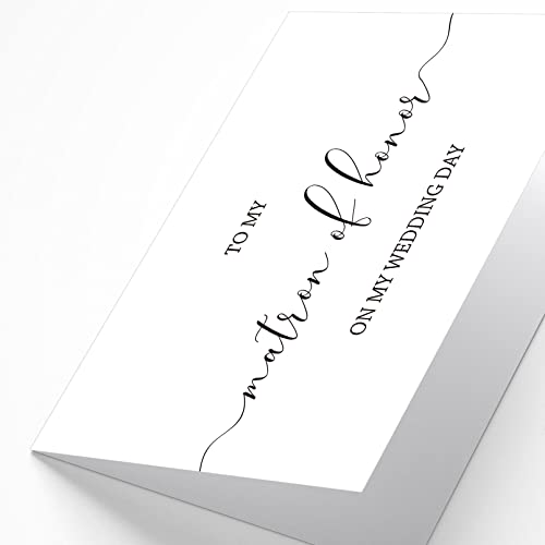 Goroar Bridal Party Thank You Card, Wedding Day, Blank Inside, 8" x 5.3" - Image 4