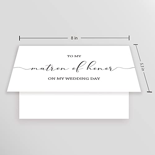 Goroar Bridal Party Thank You Card, Wedding Day, Blank Inside, 8" x 5.3" - Image 2