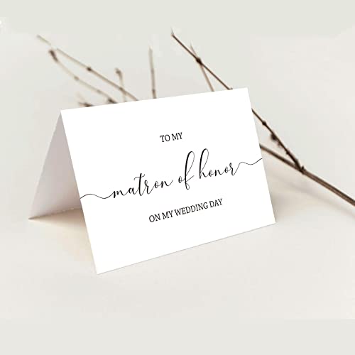 Goroar Bridal Party Thank You Card, Wedding Day, Blank Inside, 8" x 5.3" - Image 5