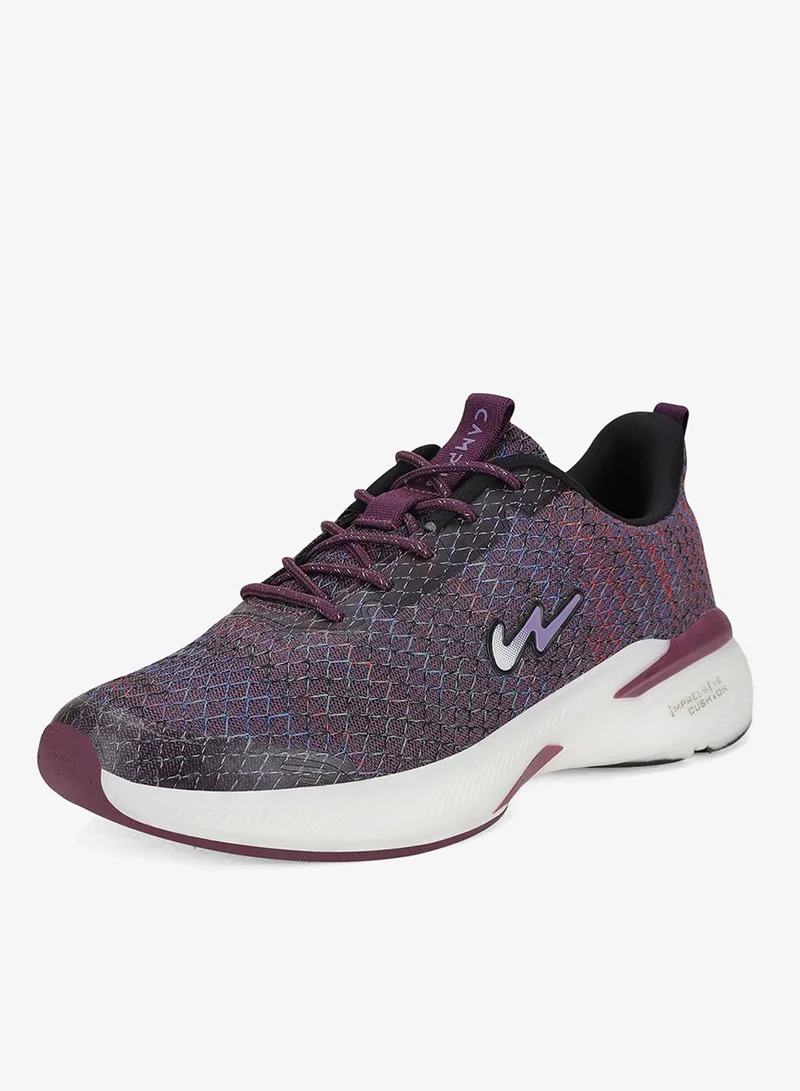 CAMPUS Prpl/Blk Women's Walking Shoes - Lightweight, Elegant Design for Minimal Look for Women | Best Price UAE