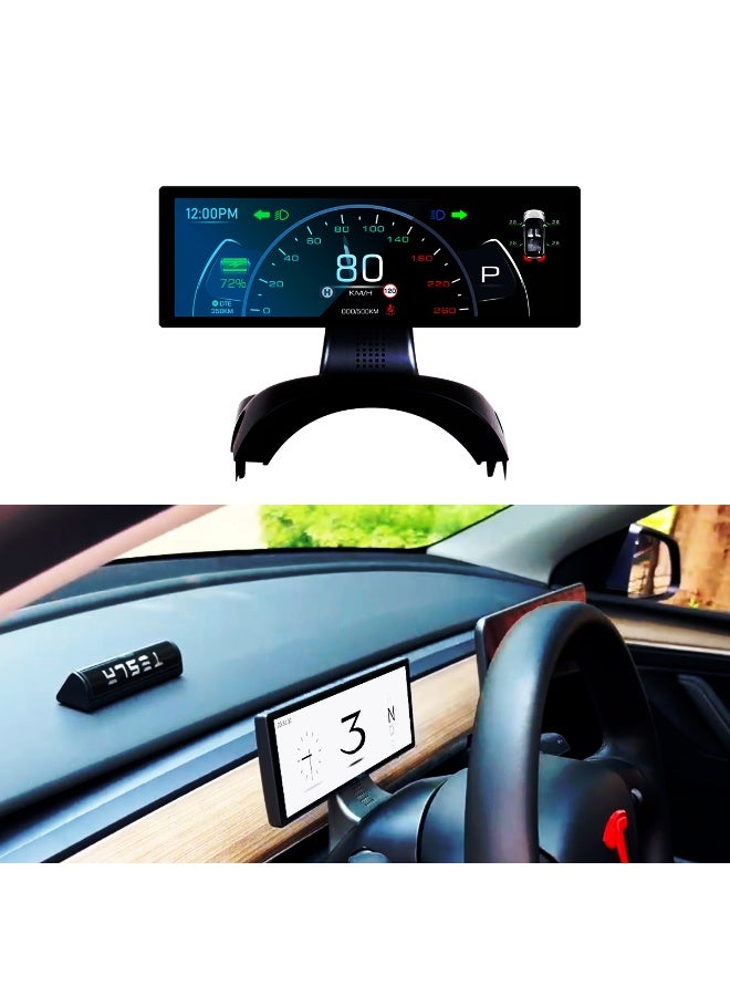 Generic Liquid crystal vehicle-mounted intelligent portable stereo wireless high-definition display vehicle head-up display  - Image 5
