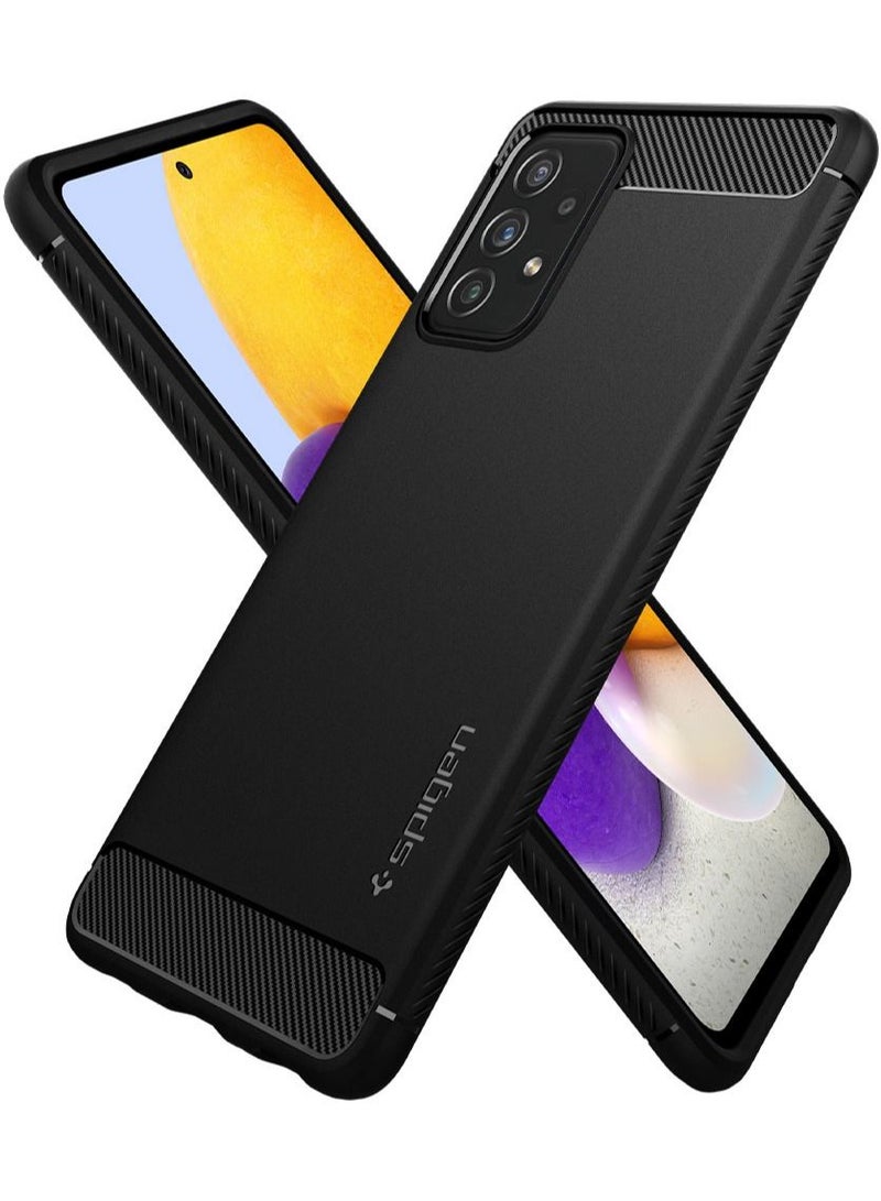 Spigen Rugged Armor Protective Case Cover for Samsung Galaxy A72 - Matte Black - Image 5