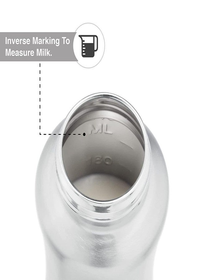 LDG WARE Steel Feeding Bottle for Baby | BPA-Free Feeding Bottle Sipper for Baby | Steel FeedingBottle for New Born Baby& 1 Year | Anti-Colic SteelBottle for BabyMilk Feeding - Image 3
