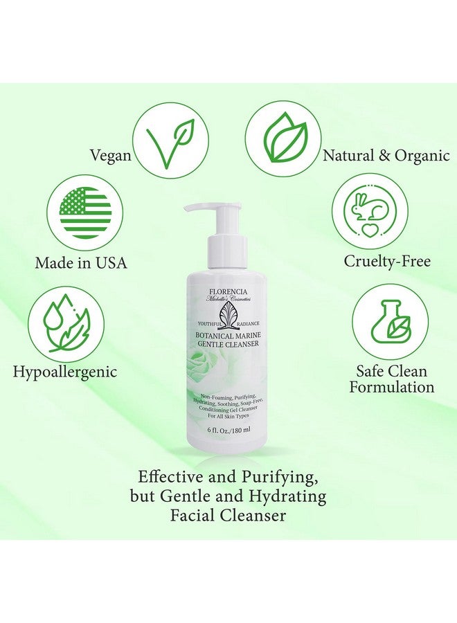 Florencia Botanical Marine Gentle Cleanser. Nonfoaming Soapfree Oil Free Deep Cleansing Hydrating Face Wash W/Marine Algae & Organic Botanicals. Sensitive Dry To Normal Skin. 6 Fl. Oz - Image 2