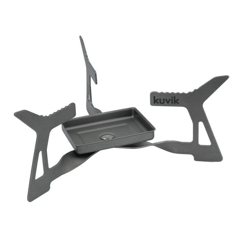 Kuvik Micro Titanium Solid Fuel Stove - Ultralight and Compact Stove for Backpacking, Camping, and Survival - Image 1