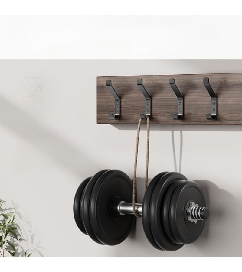 5pcs Black Metal Wall Hooks 20 lbs Max Towels Hats Backpacks Clothes - Image 4