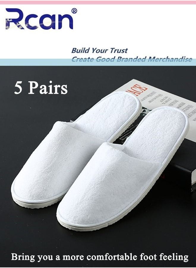 5 Pairs Disposable Adult Guests Slippers, Closed Toe Bulk for Shoeless Home Multicolor Cotton Slipper for Indoor Hotel SPA Travel - pzsku/ZFE187FC9E2CDB42A71C9Z/45/_/1693617085/72f7cf04-6041-424b-b367-9e53e63c16f1