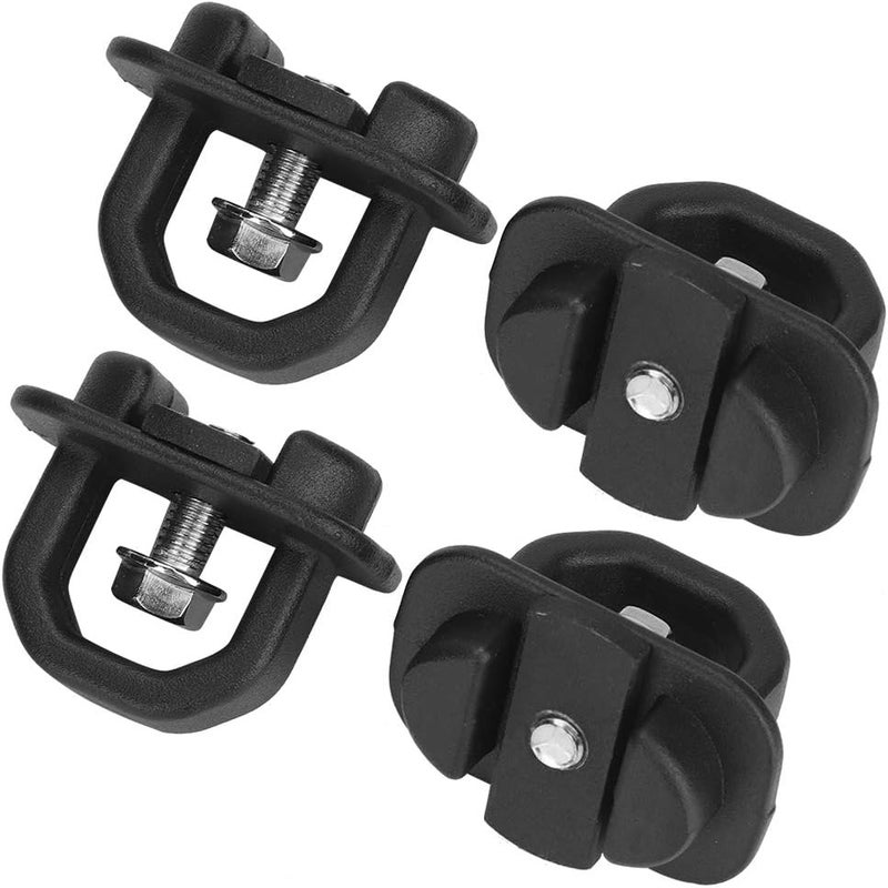4pcs Tie Down Anchor Truck Bed Cargo Side Hook, Compatible Replacement for Chevy 2007 - Up, Heavy - Duty Metal Wall Mount Anchor with No - Drill Installation - Image 2