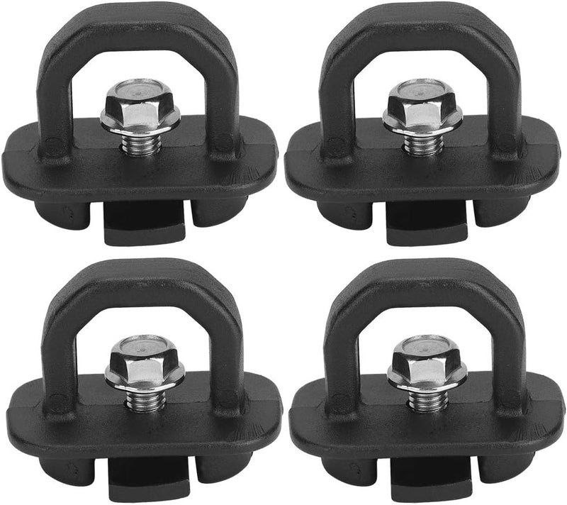 4pcs Tie Down Anchor Truck Bed Cargo Side Hook, Compatible Replacement for Chevy 2007 - Up, Heavy - Duty Metal Wall Mount Anchor with No - Drill Installation - Image 4