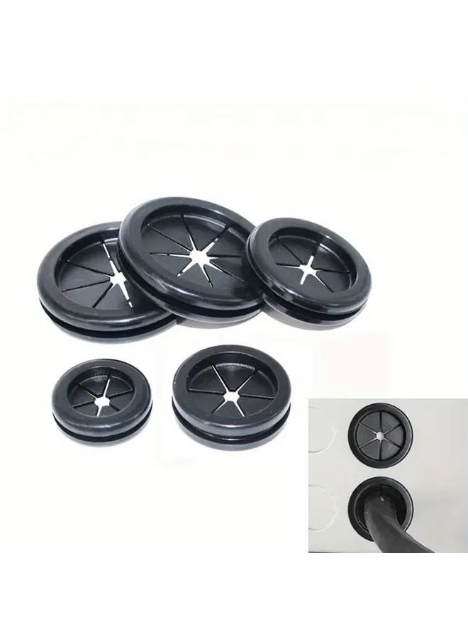 5pcs 30mm Black Rubber Grommet Blanking Hole Plug Electrical Wire Protective Gasket - Image 3