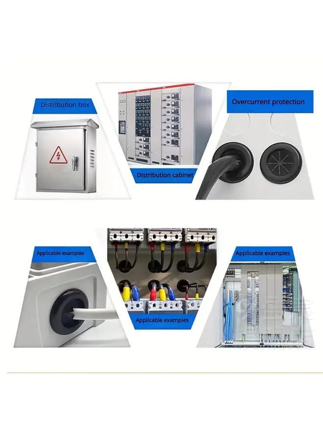 5pcs 30mm Black Rubber Grommet Blanking Hole Plug Electrical Wire Protective Gasket - Image 5