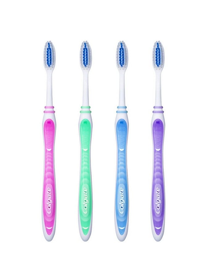 كولجيت فرشاة أسنان كولجيت ويف غام كومفورت، رأس مضغوط فائق النعومة، ألوان متنوعة، عبوة من 4 قطع - Image 2