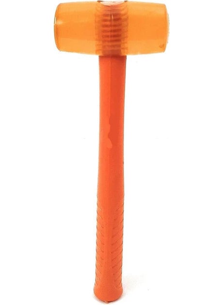 MARCCAEN 40mm Rubber Mallet Hammer with Rubber Round Head and NonSlip Comfortable Grip Handle Soft Face Hammer for Tiles and Other Work 495 gmOrange  - Image 1