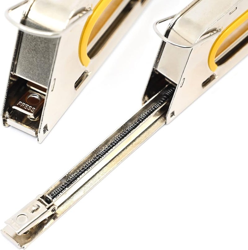 Fis Heavy Duty Metal Stapler Gun Tacker Staples used 23/6,23/8,23/10,24/6 mm Color Silver/Yellow -FSSFNGT-12 - Image 5