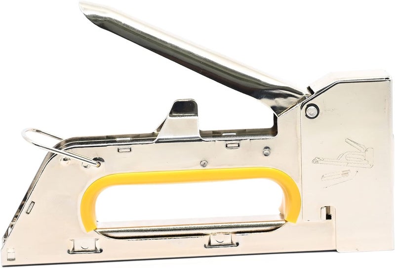 Fis Heavy Duty Metal Stapler Gun Tacker Staples used 23/6,23/8,23/10,24/6 mm Color Silver/Yellow -FSSFNGT-12 - Image 4