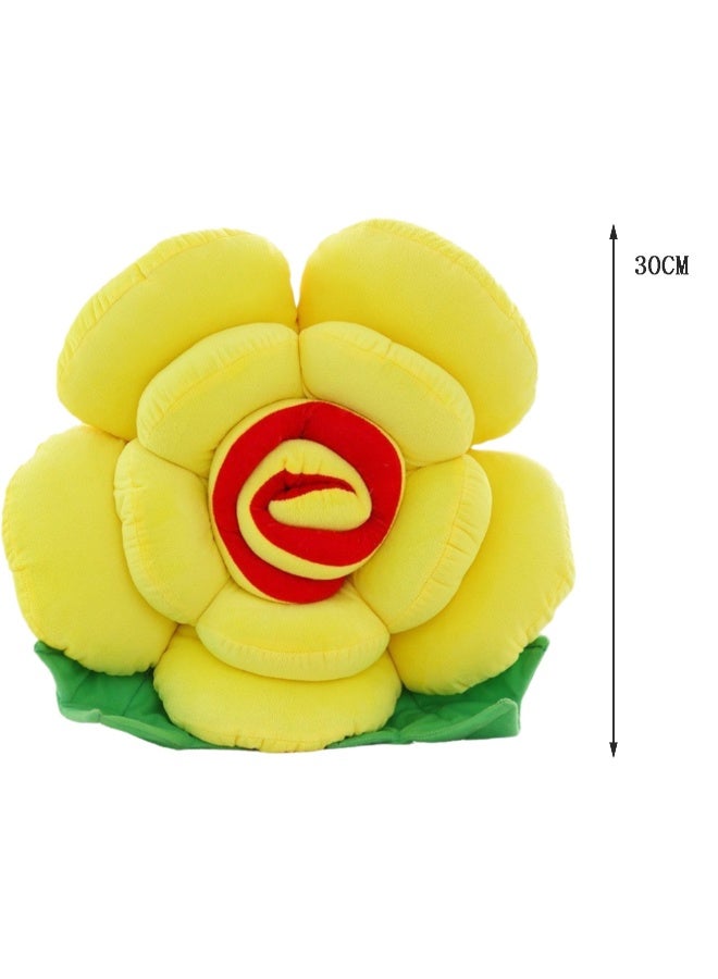 30 CM Cute Simulation Flower Plush Toy Versatile Soft Stuffed Doll For Girls And Boys All Ages Gift (Yellow) - Image 2