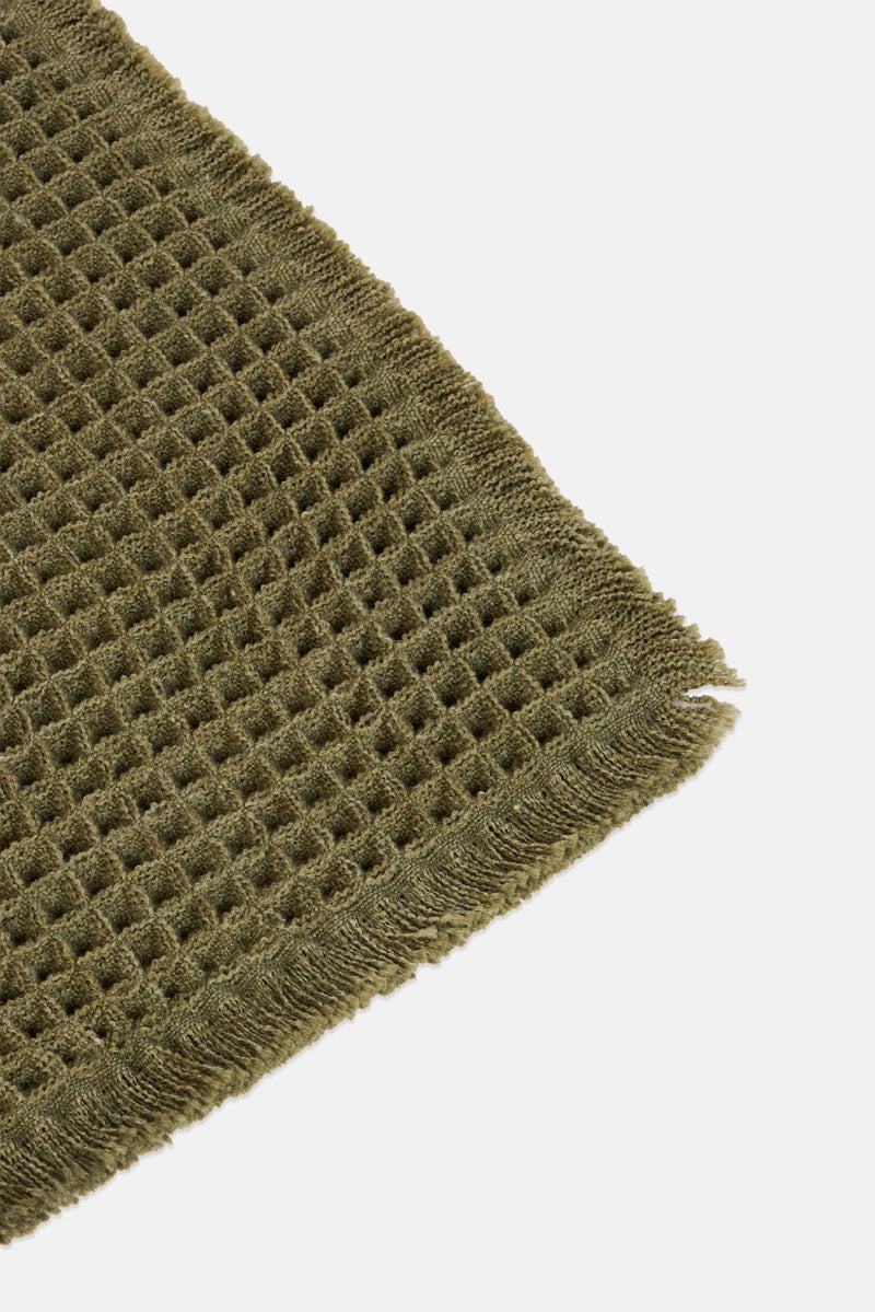 YOTO Waffle Bath Mat, Olive - Image 3