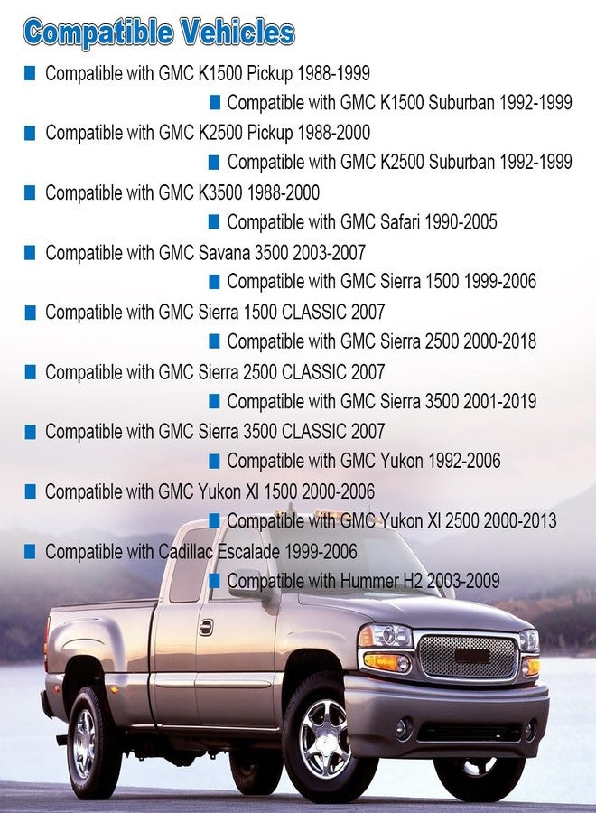 VANJING 2PCS Front Sway Bar End Links Front Suspension Kit Compatible with 1988-2019 Chevy Silverado 1500/2500 Avalanche Tahoe Cadillac GMC Sierra Hummer Replacement for K80631 Sway Bar Links - Image 4