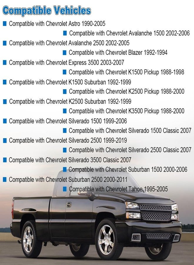 VANJING 2PCS Front Sway Bar End Links Front Suspension Kit Compatible with 1988-2019 Chevy Silverado 1500/2500 Avalanche Tahoe Cadillac GMC Sierra Hummer Replacement for K80631 Sway Bar Links - Image 3