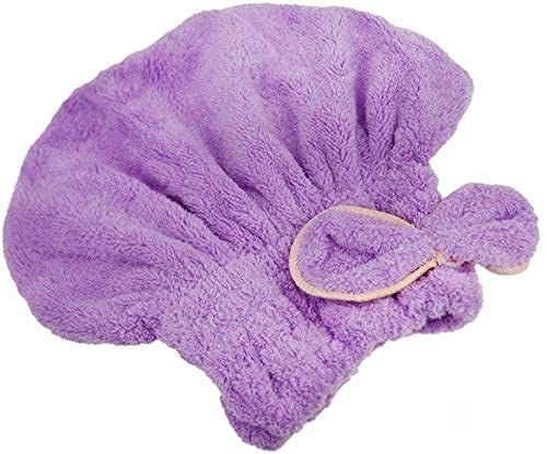 DRSM DRSM Womens Girls Ladys Magic Quick Dry Bath Hair Drying Towel Head Wrap Hat Makeup Cosmetics Cap Bathing Tool Random Color - Image 5