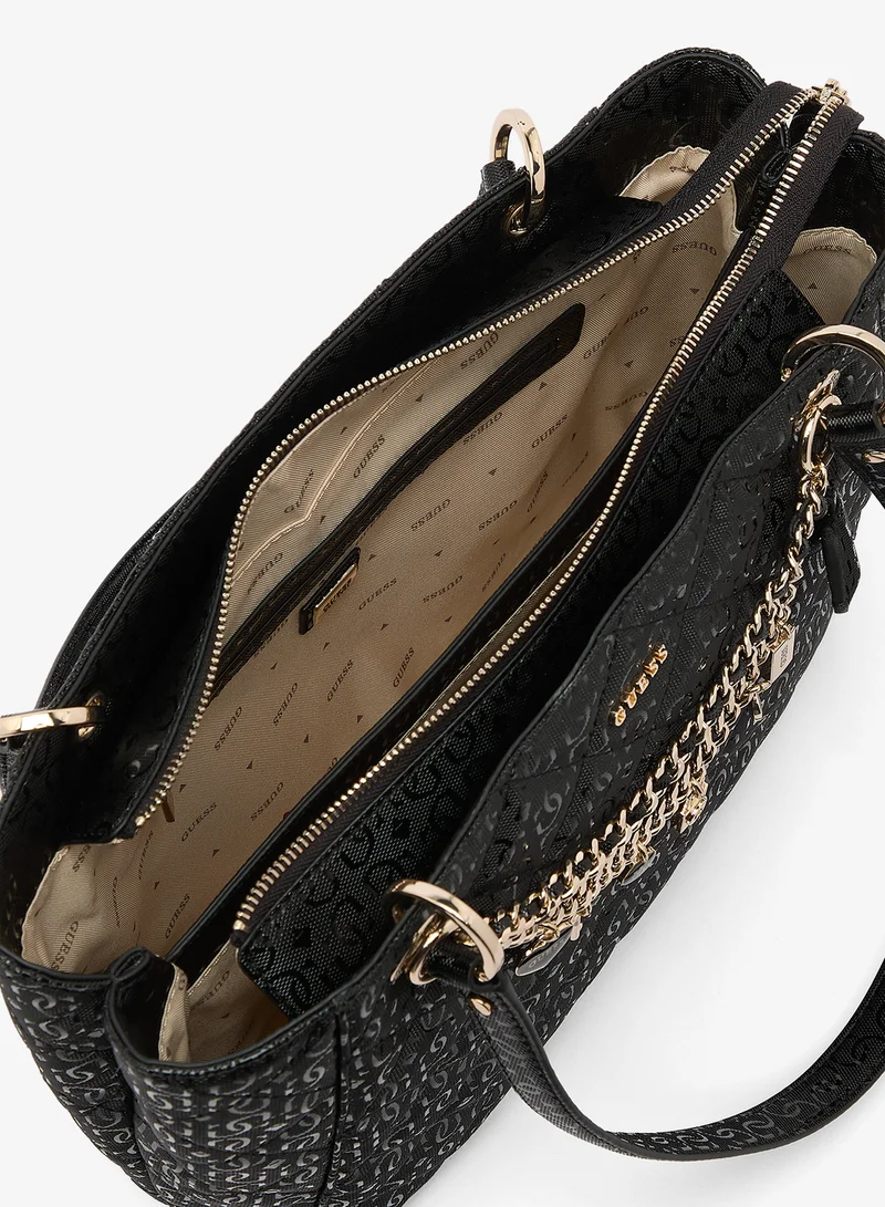 Guess BLACK Libby Noel Tote Bag for Women | Best Price UAE