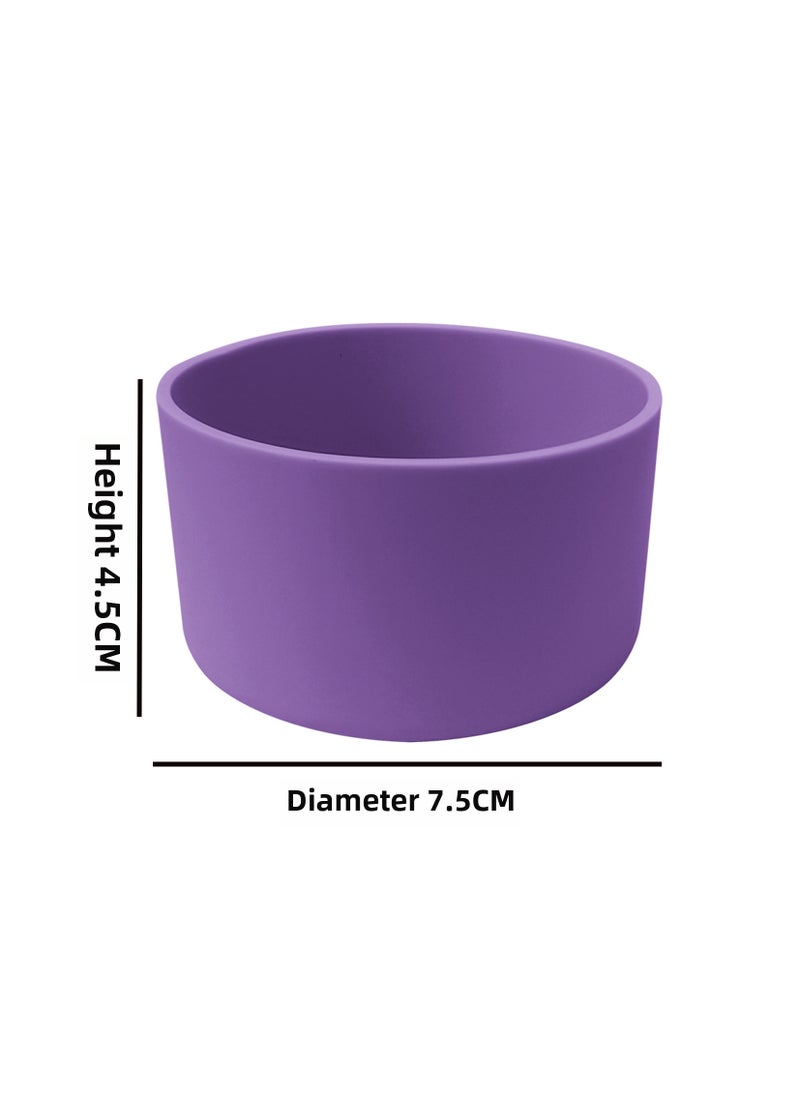 Silicone Sleeve Anti-Slip Heat-Resistant for Hydro Flask Purple (7.5cm) 