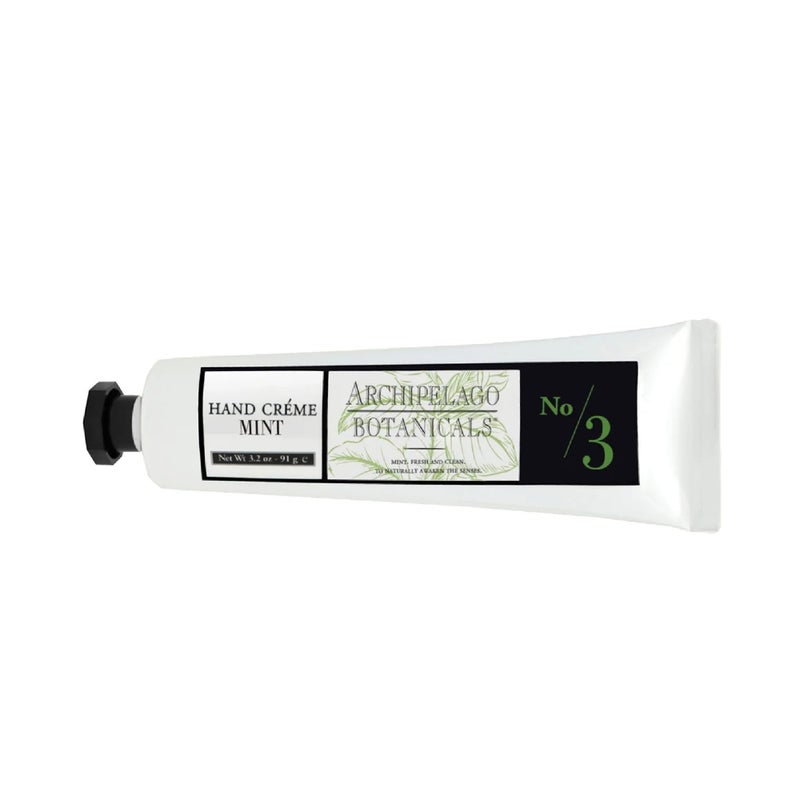 Archipelago Botanicals Morning Mint Hand CrÃ¨me, Rich and Lightly Scented Hand Lotion for Dry Skin, Cuticles and Rough Spots, Premium Plant Extracts (3.2 oz) - Image 3