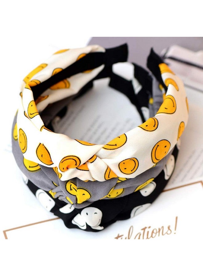 Emoly Leopard Knot Headbands For Women 4 Pack Wide Plastic Hair Hoops Top Knotted Elastic Cheetah Hair Bands For Girls Fashion Animal Print Hair Accessories - Image 3