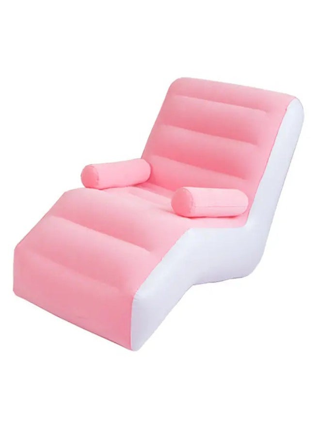 Generic - S-Shaped Inflatable Sofa Lounge Chair, Foldable Outdoor Living Room Super Soft Lazy Sofa, Suitable for Camping, Games, Reading (Multicolour) - Image 1