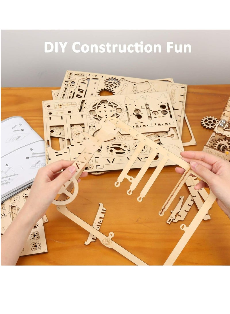 روبوتايم ROKR الرخام متسلق القلعة الرخام تشغيل LG504 ، الجمعية الدماغ دعابة 3D لغز خشبي DIY بناء نموذج الحرف اليدوية مجموعات ، هدايا فريدة من نوعها وديكور المنزل للمراهقين أو البالغين - Image 2