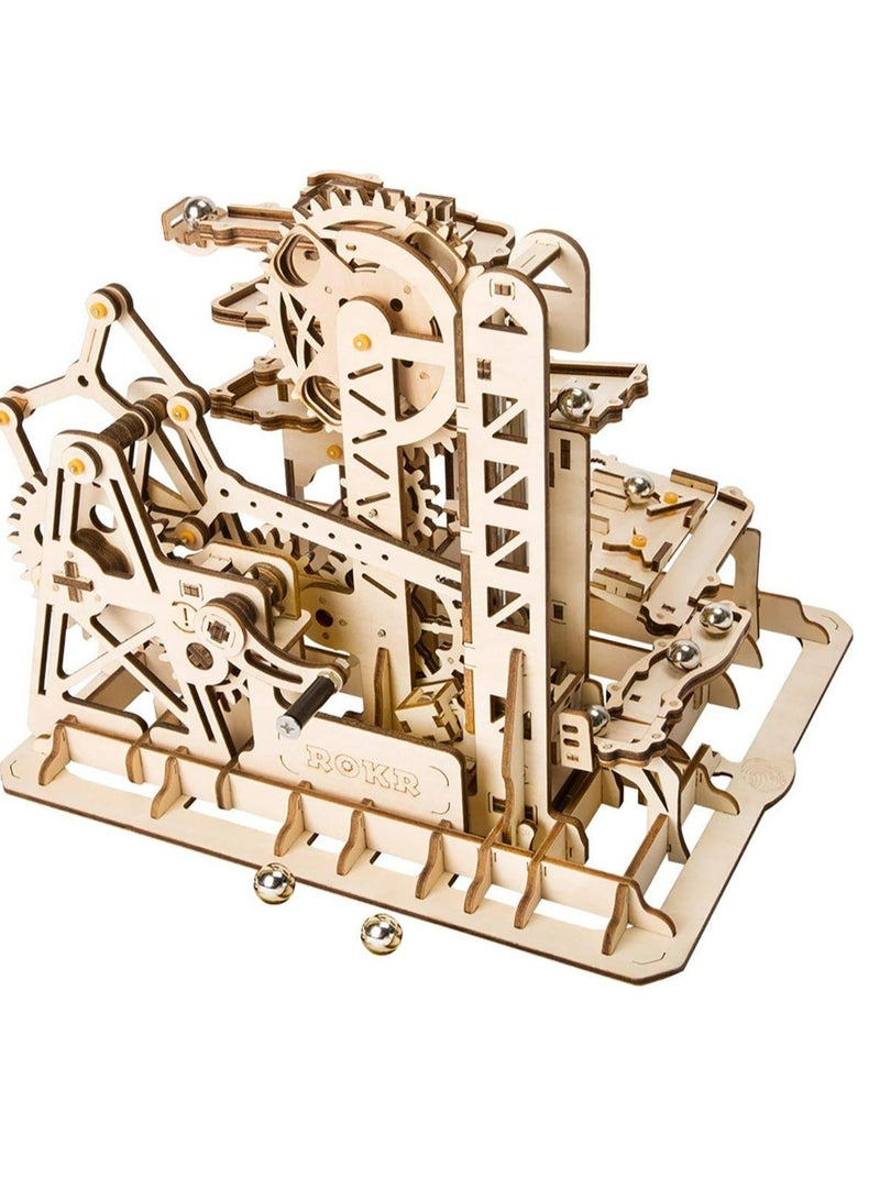 روبوتايم ROKR الرخام متسلق القلعة الرخام تشغيل LG504 ، الجمعية الدماغ دعابة 3D لغز خشبي DIY بناء نموذج الحرف اليدوية مجموعات ، هدايا فريدة من نوعها وديكور المنزل للمراهقين أو البالغين - Image 1