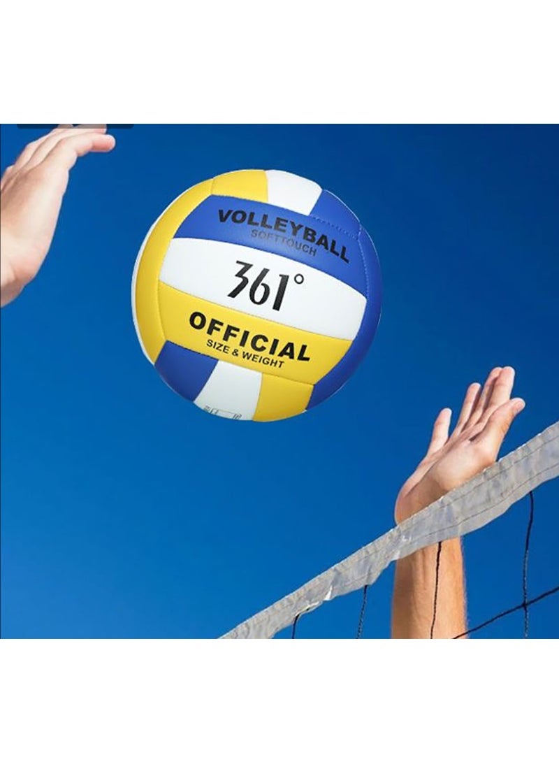 361 Degrees Beach volleyball. Official Size 5 Professional Quality Waterproof Volleyball For Indoor and Outdoor, for Competitions, Games, Recreational Play, Training, Beach Volleyball, For Volley Ball Enthusiasts - Image 2