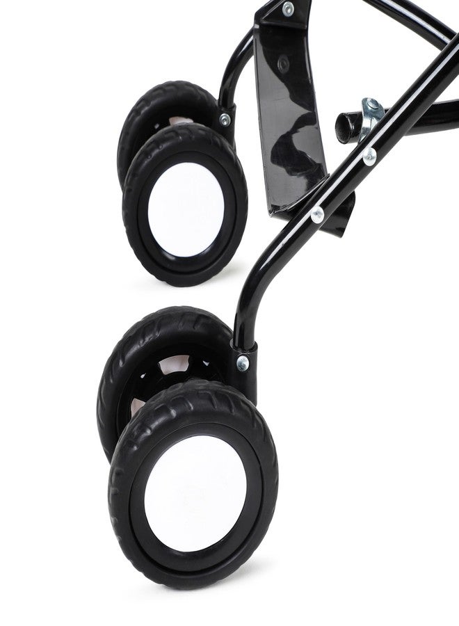 Toby Lightweight Foldable Baby Stroller with Canopy & Safety Belt - Blue - Image 5