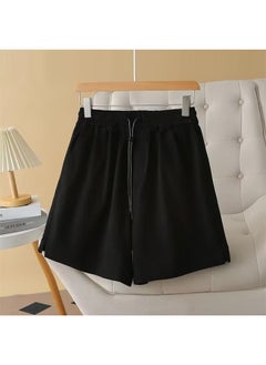 Plus Size Women's Casual Shorts 200kg Chubby Girl Summer Joker Slim Waist Drawstring Wide Leg Pants 8976