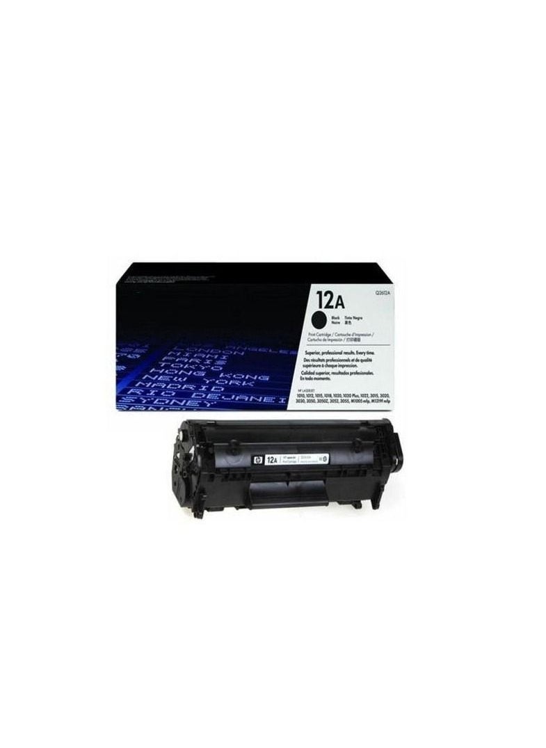 Toner Cartridge Toner cartridge - Black - TONER 12 A compatible with HP LaserJet 1010, 1012, 1015, 1018, 1020, 1022  - Image 1