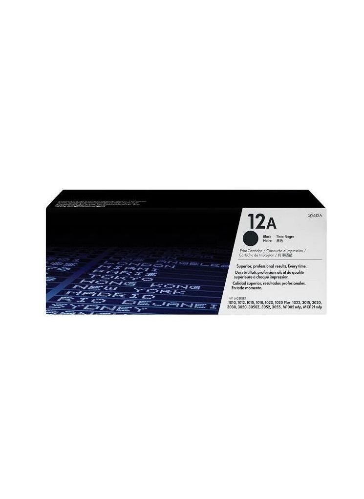 Toner Cartridge Toner cartridge - Black - TONER 12 A compatible with HP LaserJet 1010, 1012, 1015, 1018, 1020, 1022  - Image 2