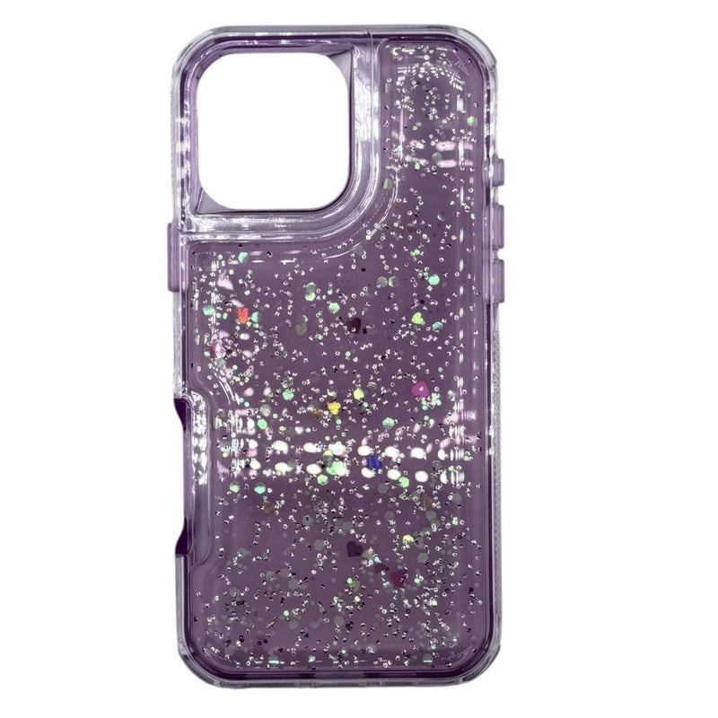 TEXOS CA-06 Sparkle Heart Glitter Phone Case for iPhone 14 - Image 2