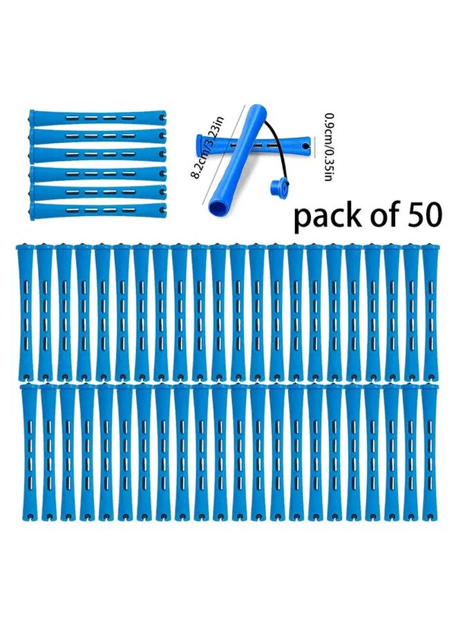 30 Pcs Manual Hair Curlers 0 35 Inch Cold Perm Rods Plastic Curling Tools With Cap For All Hair Types Unisex Easy To Use Durable Design Natural Look Styling Accessories - Image 2