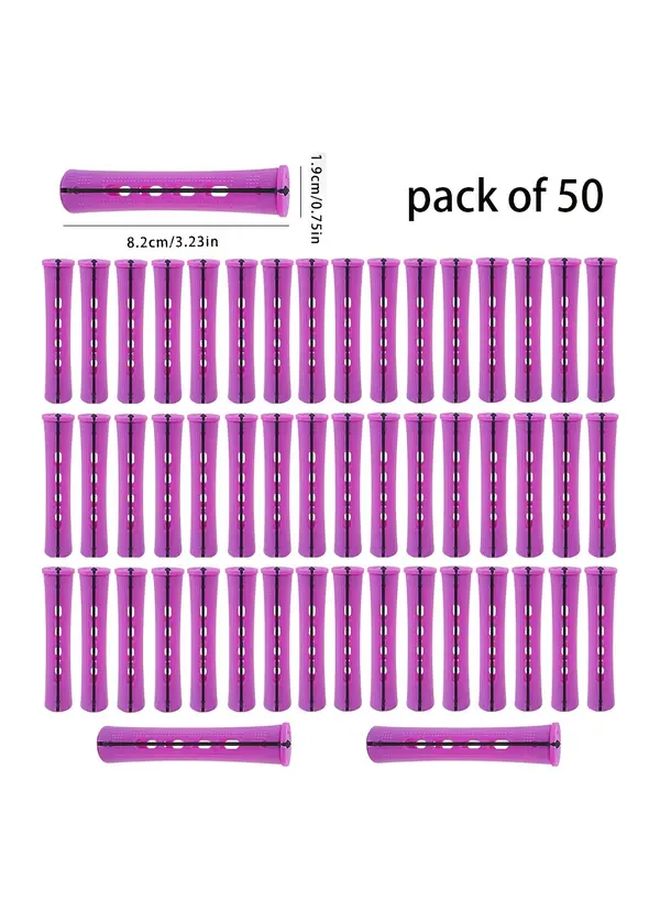 30 Pcs Manual Hair Curlers 0 35 Inch Cold Perm Rods Plastic Curling Tools With Cap For All Hair Types Unisex Easy To Use Durable Design Natural Look Styling Accessories - Image 3