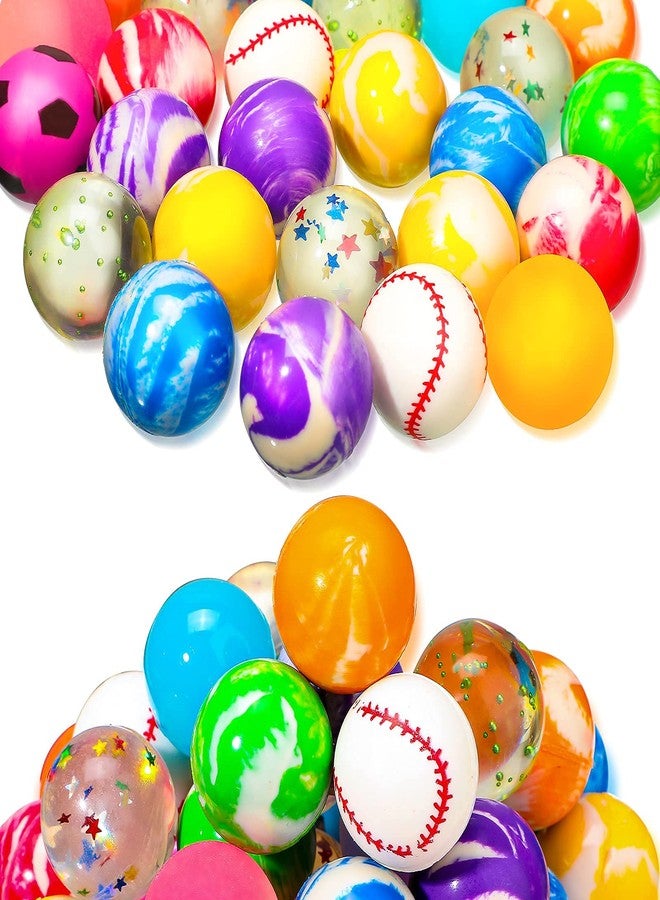 Firstly Traders 24 Mini Crazy Ball Bouncy Jumping Balls for Kids 27 mm Birthday Return Gift Indoor Outdoor Games for Boys Girls Multi Color - Image 1