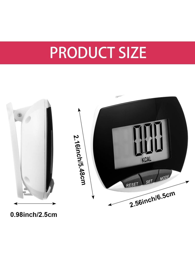 Generic - Portable Pedometer, LCD Digital Display Running Pedometer for Jogging Hiking Running Walking (2 Pack ) - Image 1