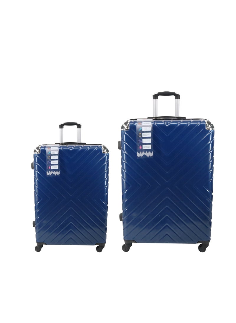 ENDLESS  Set Of 2 Luggage Trolleys - 55cm (Cabin) & 65cm (Check-In) Hardsided Suitcase With In-Built TSA Lock and Spinner Wheels | Material: Polycarbonate + ABS | Carry on Luggage  - Image 1