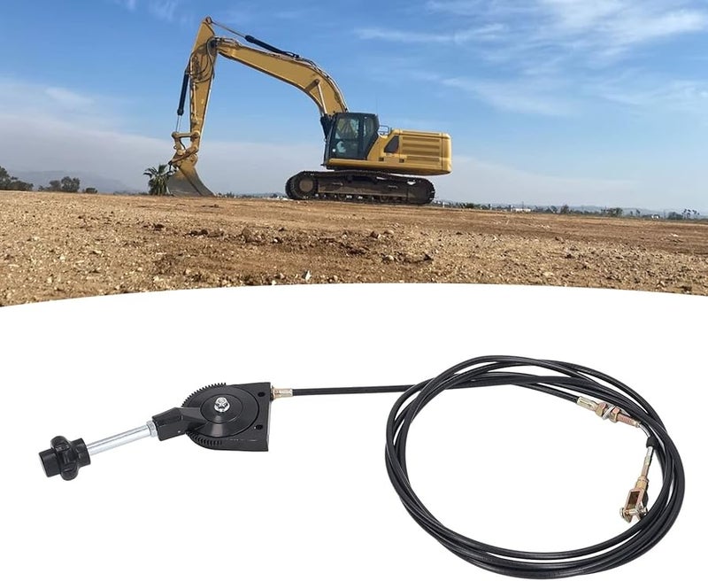 Excavator Manual Throttle Control Cable with Stainless Steel Joint for Mixer Parts - Image 5