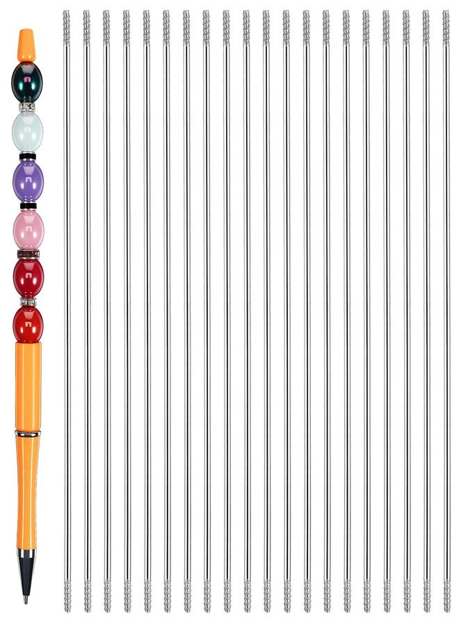 Shimmeroo 20PCS Pen Extenders for Beadable Pens Bulk, 4.6 Inch Stainless Steel DIY Beaded Pens Extender Rods, Replacement Beadpen Bar Extender Parts for Repair Craft Making Office Supplies Gifts - Image 1