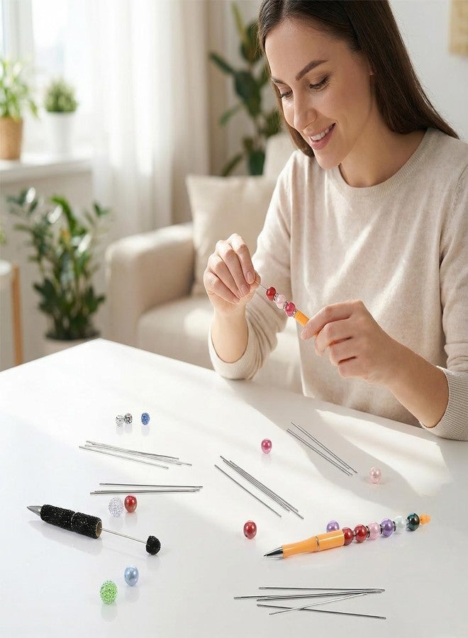 Shimmeroo 20PCS Pen Extenders for Beadable Pens Bulk, 4.6 Inch Stainless Steel DIY Beaded Pens Extender Rods, Replacement Beadpen Bar Extender Parts for Repair Craft Making Office Supplies Gifts - Image 5