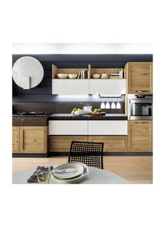 Y&D Wine Glass Racks Wall Mounted Stainless Steel Hanging Rack Under Cabinet Stemware for Kitchen Bar Pub Black 2 Pack  - Image 4